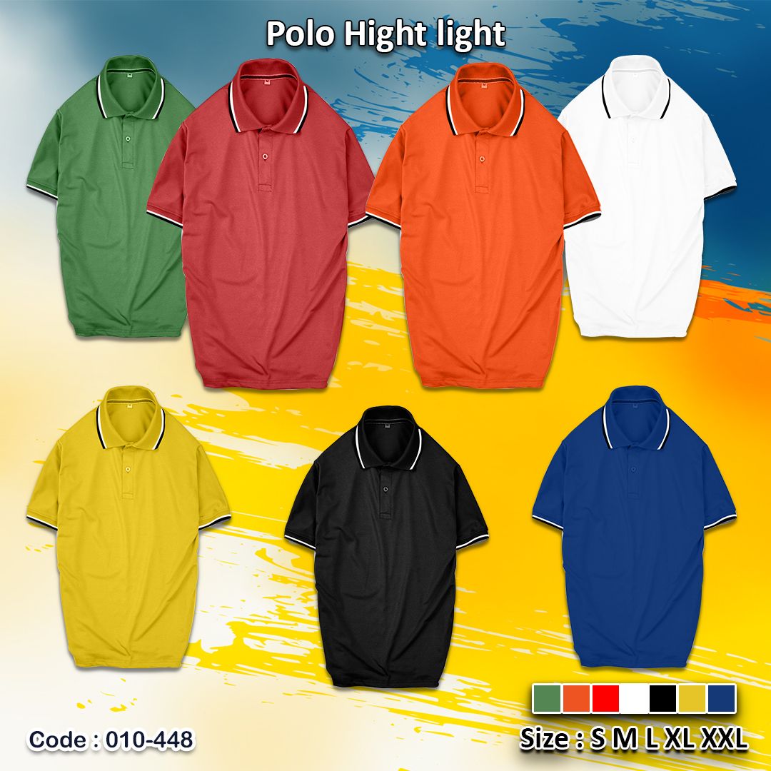 Polo, No logo Shirt, high light on neck and sleeve. 1 size smaller than