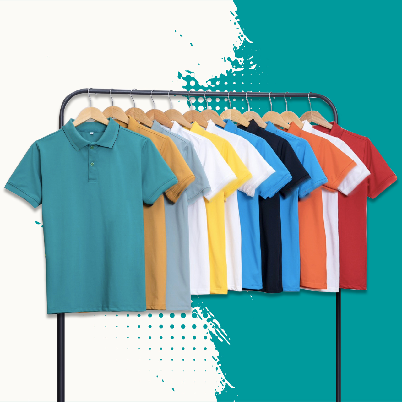 Polo, No logo Shirt, high light on neck and sleeve